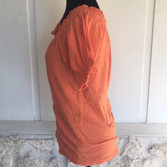 DONATED Ralph Lauren Orange knit blouse - Picture 3 of 6